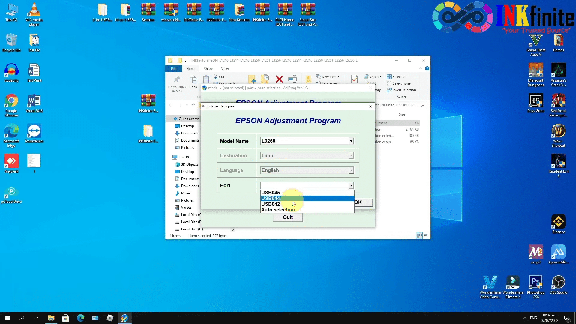 Epson L3110 Resetter