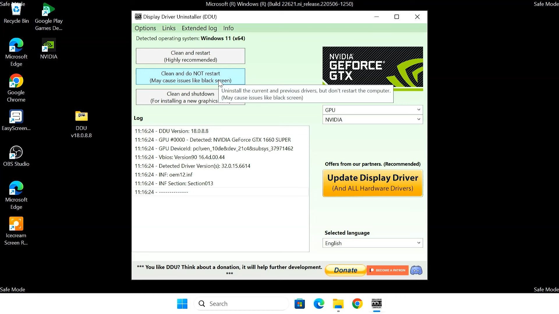 Display Driver Uninstaller